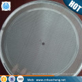 AISI304 stainless steel 144 mm diameter polymer mesh filter disc 5 layers